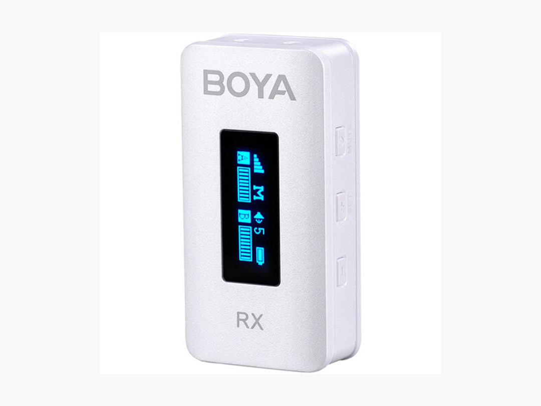 BOYA BY-XM6-K2W Dual Wireless Lavalier Microphone System (White) - 2 Transmitters for DSLR, Camcorders, Smartphones BOYA BY-XM6-K2W Dual Wireless Lavalier Microphone System (White) - 2 Transmitters for DSLR, Camcorders, Smartphones
